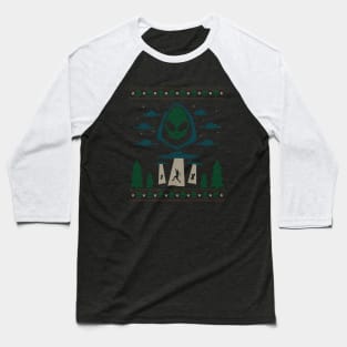 Christmas Abduction Baseball T-Shirt